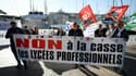 Manifestation le 17 novembre 2022 à Marseille contre un projet de réforme des lycées professionnels