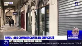 Rue de Rivoli: les commerçants en difficulté