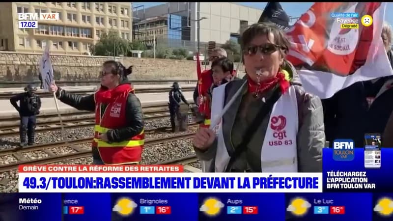 Nouvelle mobilisation à Toulon contre la réforme des retraites