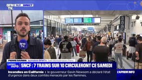SNCF: sept trains sur 10 circuleront ce samedi sur les axes Nord, Bretagne et Sud-Ouest 