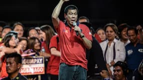 Rodrigo Duterte lors de son dernier meeting de campagne, le 7 mai 2016, à Manille.