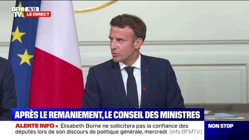 Emmanuel Macron à ses ministres: 