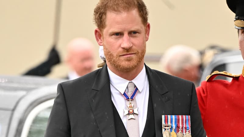 Le prince Harry au couronnement de son père le roi Charles, le 6 mai 2023.