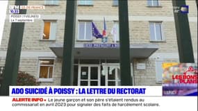Suicide d'un ado à Poissy: après l'alerte des parents de Nicolas, la réponse à peine croyable du rectorat