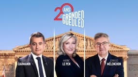 Gérald Darmanin, Marine Le Pen et Jean-Luc Mélenchon invités exceptionnels des Grandes Gueules ce 20 juin