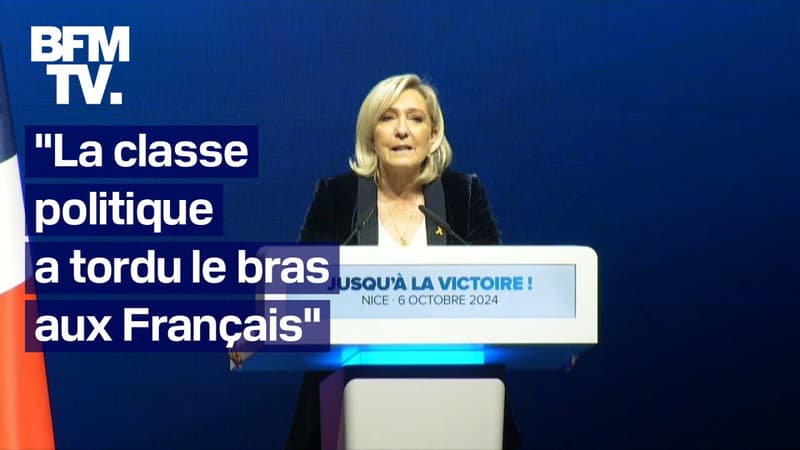 Le discours de Marine Le Pen, en meeting à Nice, en intégralité