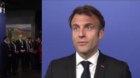 Emmanuel Macron, le 16 mai 2023 en Islande
