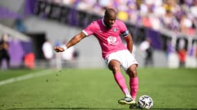 Djibril Sidibé sous ses couleurs toulousaines, lors de la victoire 2-0 face au Stade Brestois 29, le 24 août 2025.