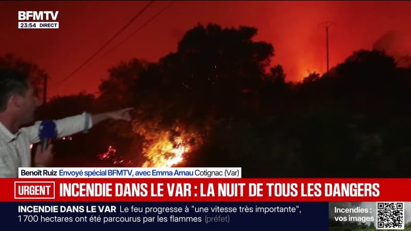 Incendie dans le Var: plus de 600 pompiers mobilisés contre les flammes