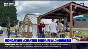Inondations dans le Pas-de-Calais: un chantier solidaire à Longuenesse