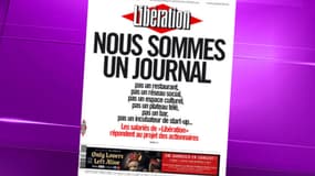 La une de Libération, à paraître samedi.