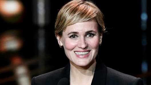 L'actrice Judith Godrèche lors de la 49e édition de la cérémonie des César à l'Olympia, le 23 février 2024