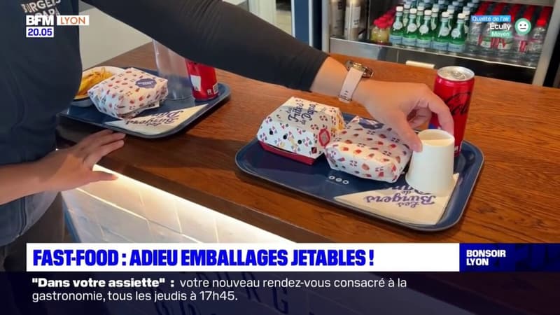 Fast-food : adieu emballages jetables