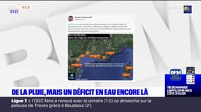 Alpes-Maritimes: la déficit d'eau perdure malgré le retour de la pluie