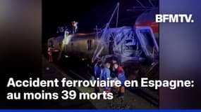 Espagne: le bilan s'alourdit à au moins 39 morts, après une collision entre deux trains 