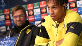 Jürgen Klopp et Pierre-Emerick Aubameyang 