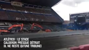 Atlético : Le stade Calderon presque détruit (il ne reste qu'une tribune)
