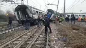 Le déraillement d'un train fait au moins deux morts près de Milan