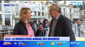 "On a ajouté cinq rues de plus", indique Jacques Richir, maire-adjoint de Lille pour montrer l'engouement particulier autour de cette édition 2024 de la braderie