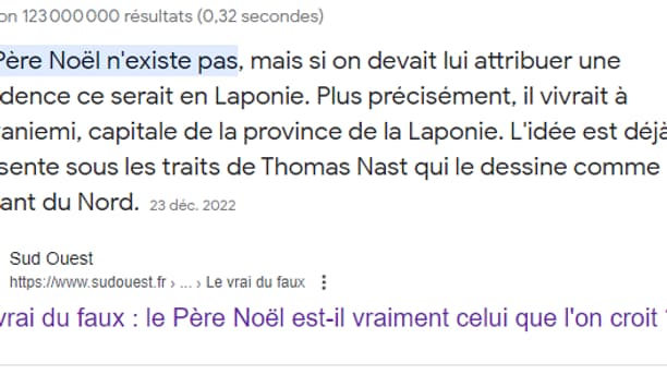 "Le père Noël existe-t-il ?"