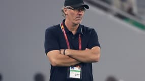 L'entraineur français d'Al-Rayyan,  Laurent Blanc, lors de la finale de l'Amir Cup face à Al-Sadd, le 22 octobre 2021 à Doha