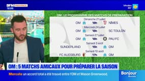 OM: 5 matchs amicaux pour préparer la saison