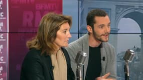 Cécilia Attias et Louis Sarkozy sur BFMTV et RMC le 29 octobre 2019.