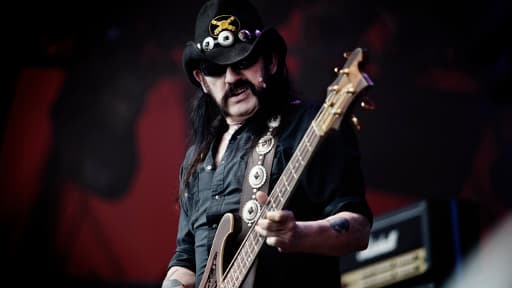 Lemmy Kilmister et Motörhead, en concert au festival de Roskilde au Danemark.