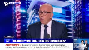 Michel Barnier Premier ministre: "C'est l'alliance de ceux qui ne m'ont pas suivi, avec la macronie", affirme Eric Ciotti (LR)