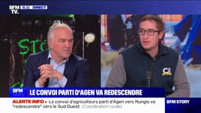 Mobilisation des agriculteurs: le convoi de la Coordination rurale du Lot-et-Garonne, parti d'Agen et parvenu jusqu'à Rungis, va "redescendre" vers le Sud-Ouest