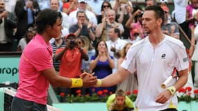 Nadal et Soderling, le 31 mai 2009 à Roland-Garros