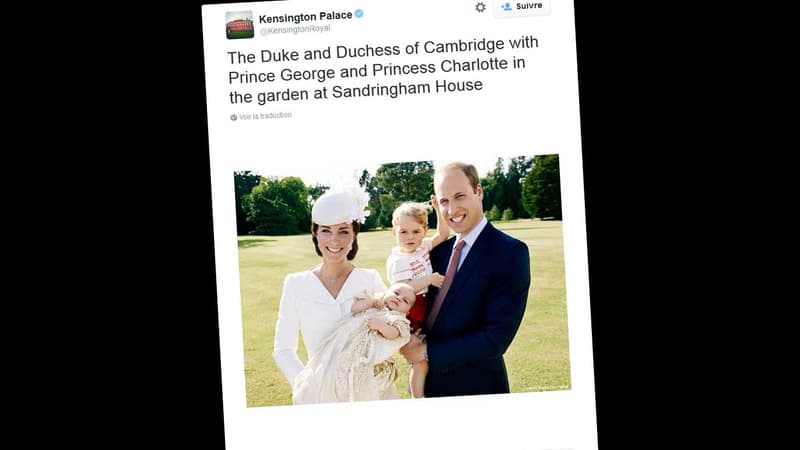 Kate Middleton, le prince William, le prince George et la princesse Charlotte.