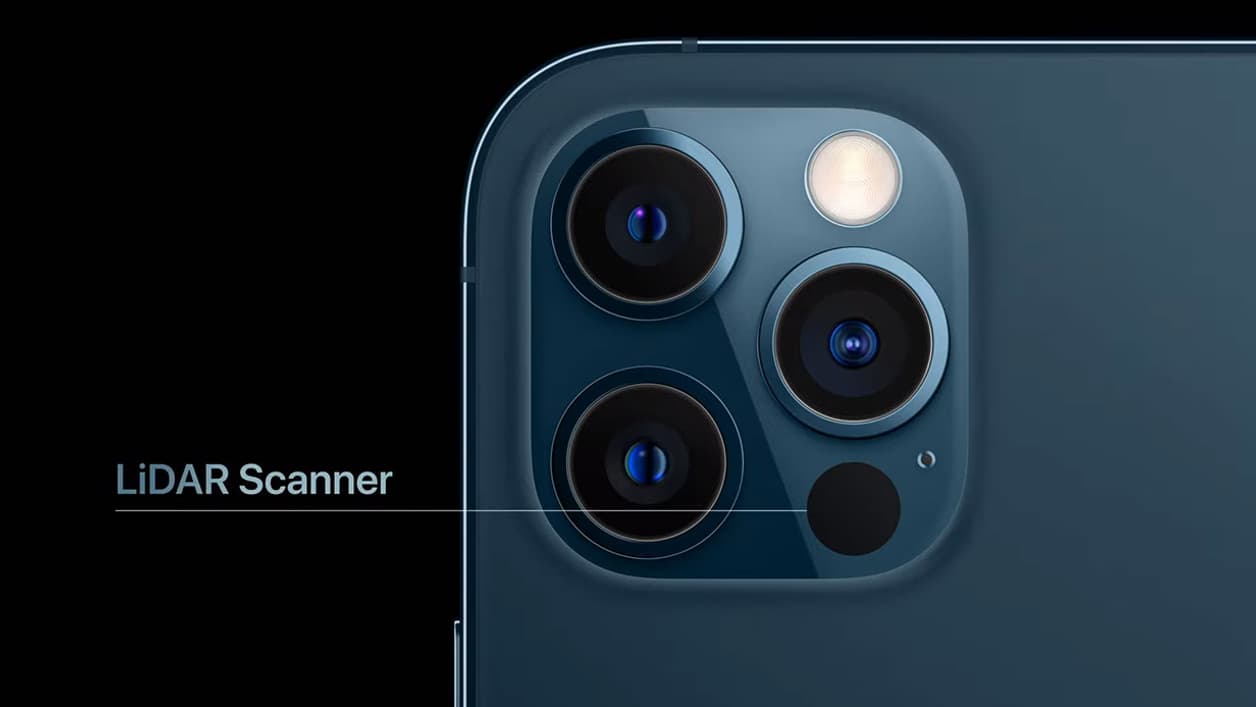 Le capteur LiDAR de l'iPhone 12 Pro