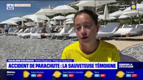 Accident de parachute à Nice: la sauveteuse témoigne sur BFM Nice Côte d'Azur