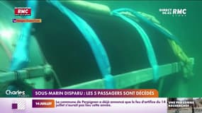 Sous-marin disparu : les 5 passagers sont décédés 