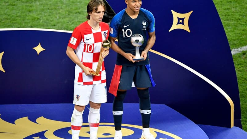 Luka Modric et Kylian Mbappé
