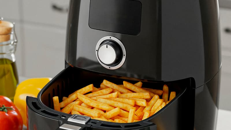 Attention, les pièces de cet air fryer peuvent fondre et contaminer les aliments: ne l'utilisez plus