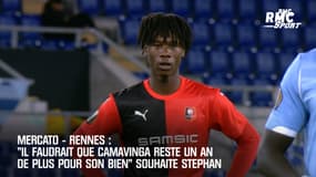 Rennes-Camavinga: "Il faudrait qu'il reste un an de plus pour son bien" espère Stephan