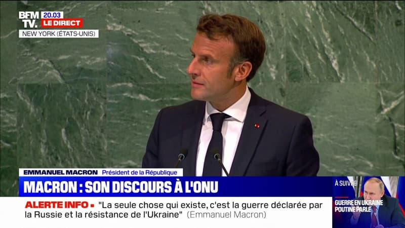 Emmanuel Macron à l'ONU: 