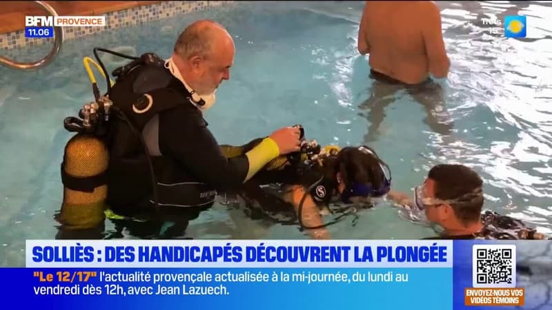 Solliès-Toucas: des personnes handicapées découvrent la plongée