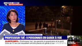 Professeur tué: 9 personnes sont désormais placées en garde à vue, dont le père qui s'était plaint de l'enseignant sur les réseaux sociaux