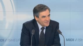 François Fillon sur le plateau de BFMTV.