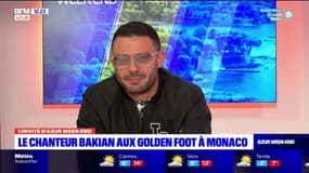 Le chanteur Bakian au Golden Foot à Monaco