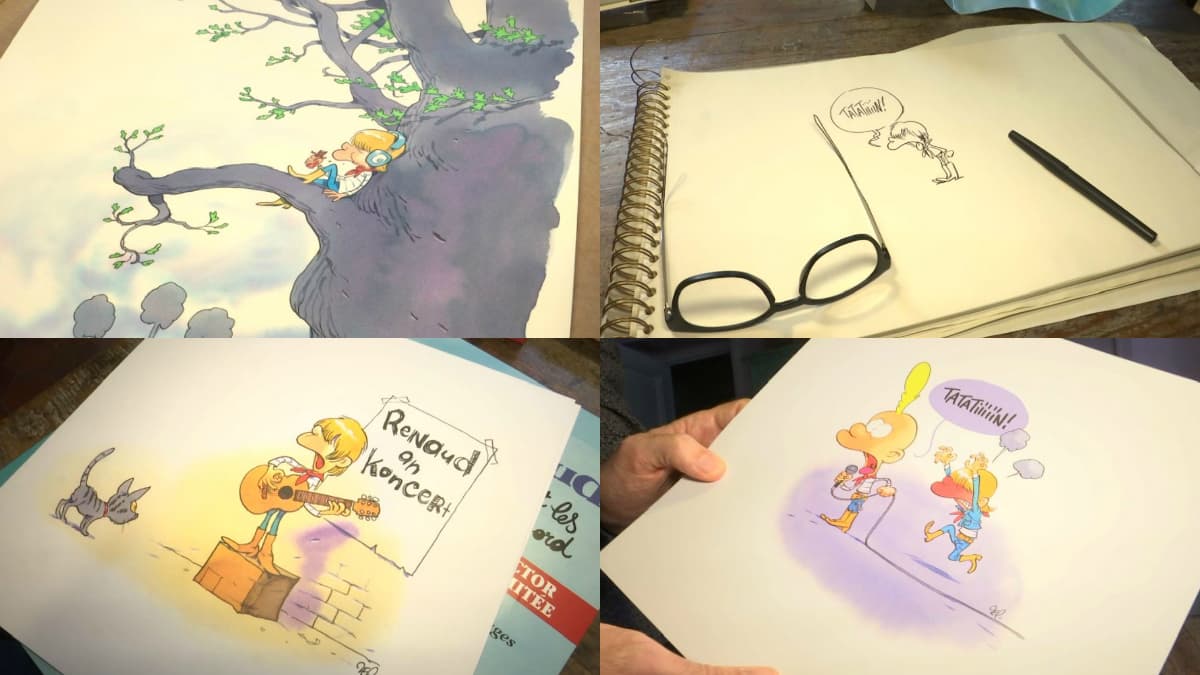 Les dessins de Zep pour l'album de Renaud