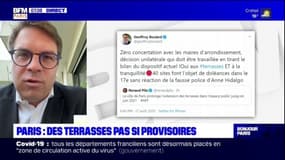 Extension des terrasses prolongée à Paris: le maire du 17e arrondissement "mécontent" de ne pas avoir été concerté par Anne Hidalgo