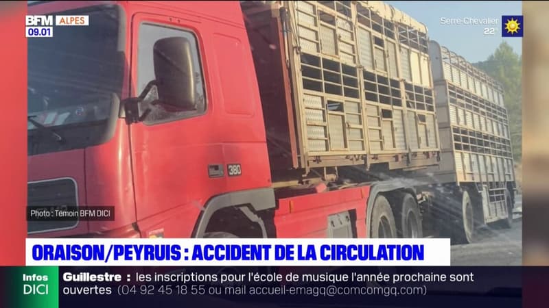 Alpes-de-Haute-Provence: un accident de voiture entre Oraison et Peyruis