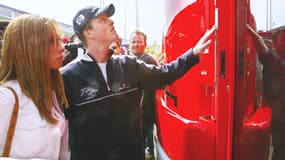 Cora et Ralf Schumacher le 19/04/2003 lors du GP d'Italie (Formule 1)