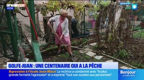 Golfe-Juan : une centenaire qui a la pêche