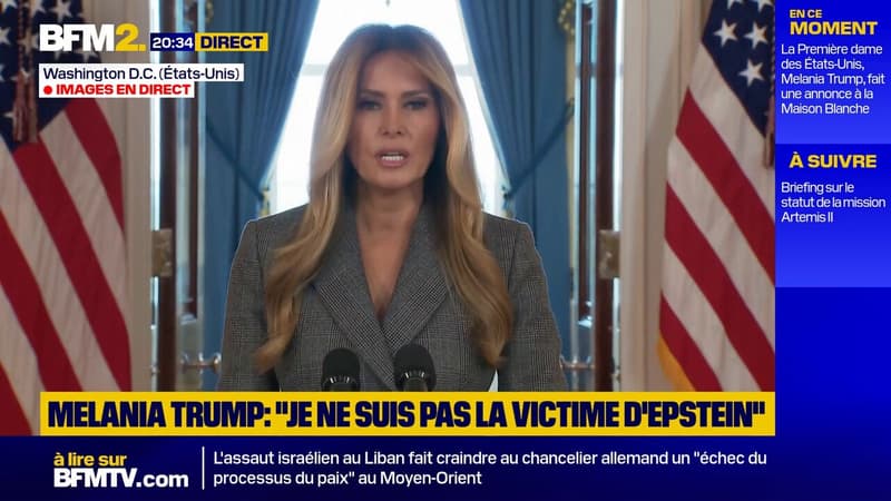 La première dame Melania Trump nie tout lien avec les crimes commis par Jeffrey Epstein