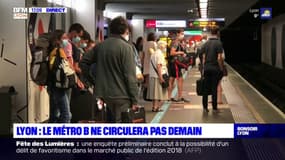 Lyon: la ligne B du métro fermée toute la journée ce samedi 